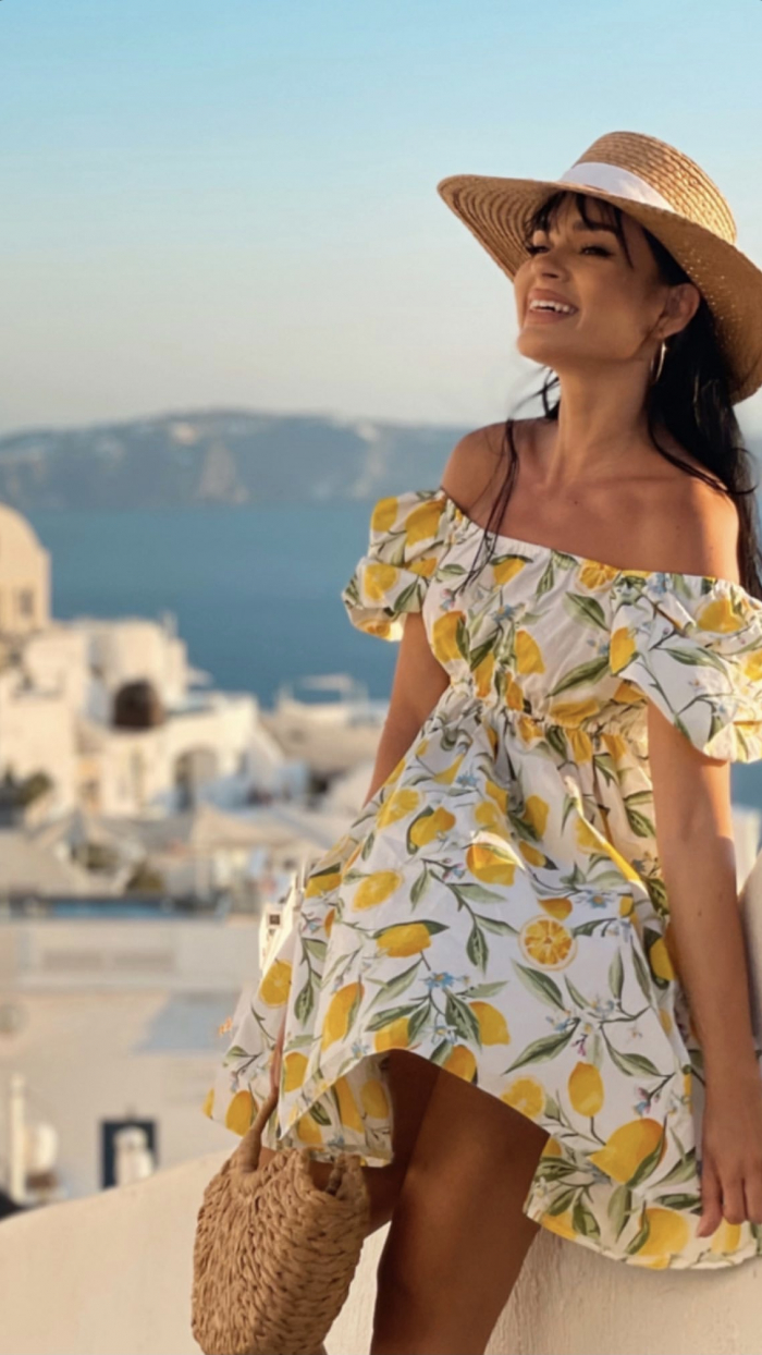 Rochie Positano Limoncello din bumbac - imagine 3