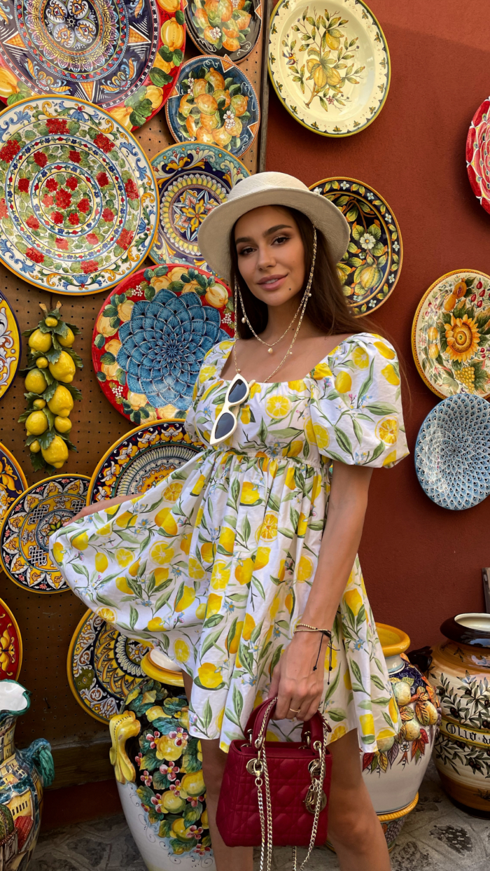 Rochie Positano Limoncello din bumbac - imagine 2