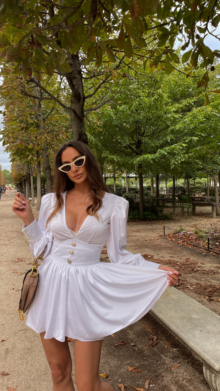Rochie SnowWhite din saten - imagine 5