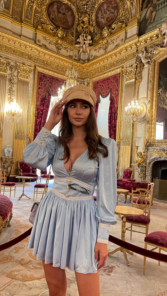 Rochie Belle din saten - imagine 9