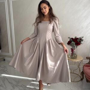 Rochie Grace Midi Etoupe