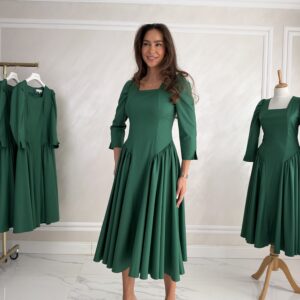 Rochie Vivianne Midi Smarald